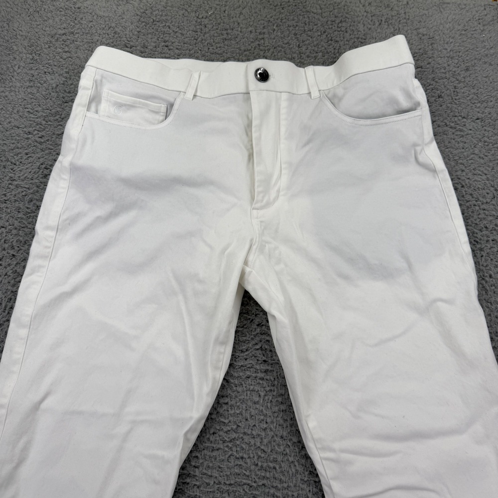 Greyson Golf Pants Men 34x34 Montauk Trouser Performance Wolf White Sport Flex